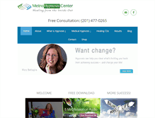 Tablet Screenshot of metrohypnosiscenter.com